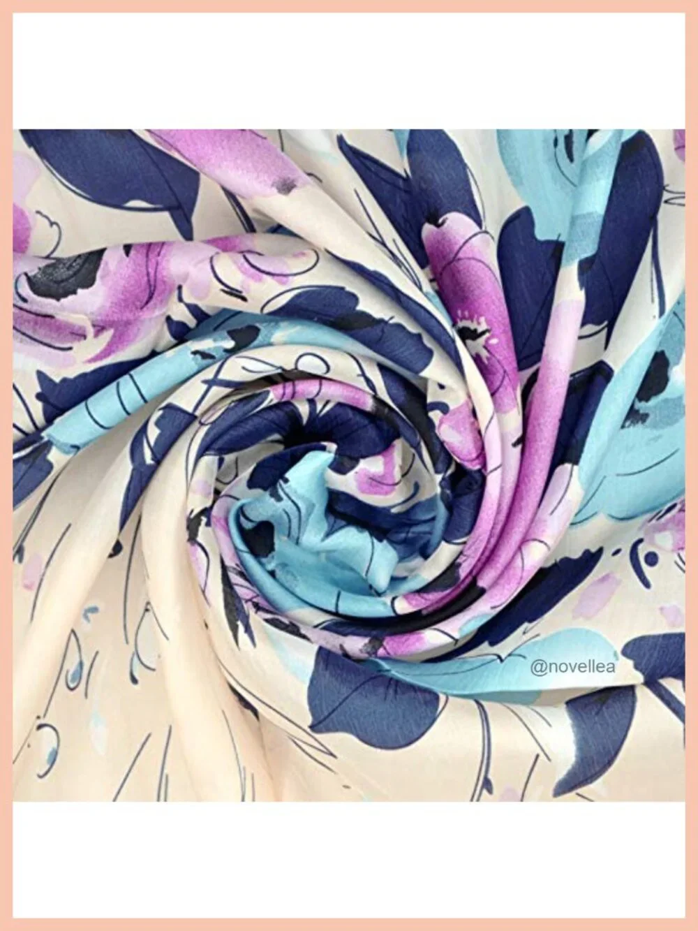 100% Silk Graphic Print Square Scarf 33x33 Inches Fashion Scarf